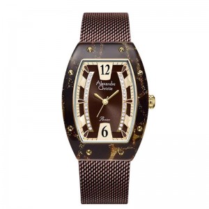 Alexandre Christie AC 2856 Rosegold Brown LHBGWBO
